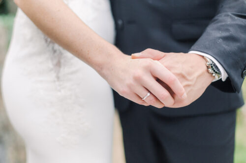Wedding Couple Hand Rings Detail Photo